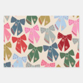 クリスマス・ボウズ・コケット ラッピングペーパーシート (正面3)