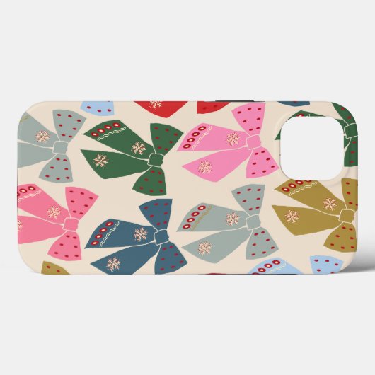 クリスマス・ボウズ・コケット Case-Mate iPhoneケース (裏面 (横))