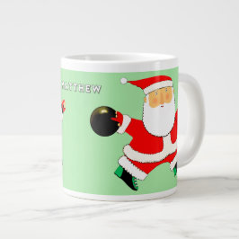 クリスマス ボウリング ジャンボコーヒーマグカップ