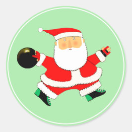 クリスマス ボウリング ホリデー ラウンドシール