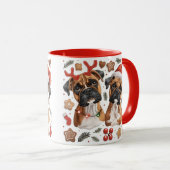 クリスマス・ボクサー・ドッグ マグカップ (正面右)