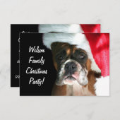 クリスマス·ボクサー·ドッグ 招待状 (正面/裏面)