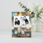 クリスマス ボケ ライト 家族写真 パーソナライズ可能 (スタンド正面)