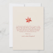 クリスマス ボタニカル & フローラル グリーン フォト カード (裏面)