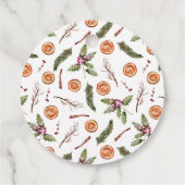 クリスマス ボタニカル ブライダルシャワー フェイバータグ (裏面)