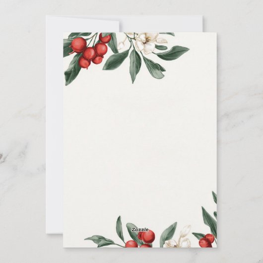 クリスマス ボタニカル ホリデー 3 枚の写真 (裏面)