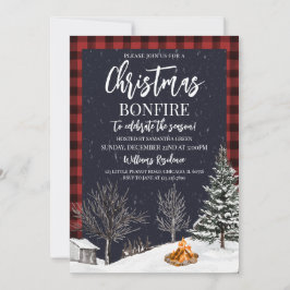 クリスマス・ボンファイア・パーティー 招待状