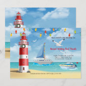 クリスマス ボートパレード ライトハウス ご招待 招待状 (正面/裏面)