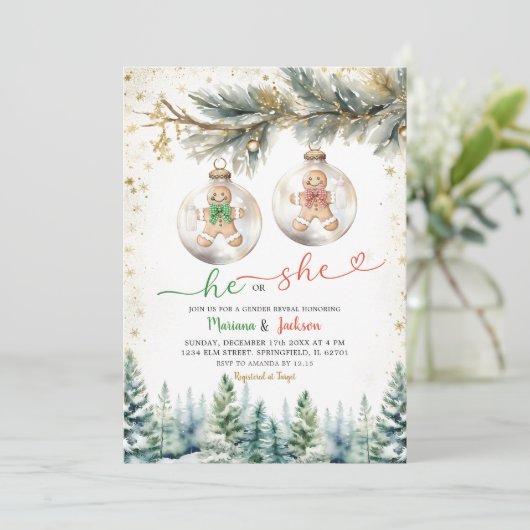 クリスマス・ボーブル性別が休日を明らかにする 招待状 (スタンド正面)