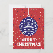 クリスマス・ボール　メリークリスマス シーズンカード (正面)