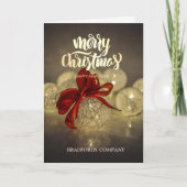 クリスマス·ボール，レッド·ボウ·クリスマス·カンパニー シーズンカード (正面)