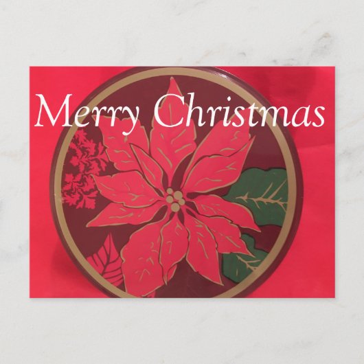 クリスマス・ポインセチア~はがき ポストカード (正面)