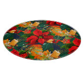 クリスマス，ポインセチア，ろうそく，フェスティバル，ヤドリギ，  カッティングボード (角)