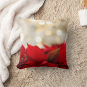 クリスマス·ポインセチア クッション (ブランケット)