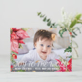 クリスマス ポインセチア ゴールド スプラッシュ フォト (スタンド正面)