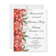 クリスマス ポインセチア ホリデー  ご招待