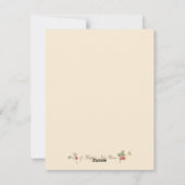 クリスマス ポインセチア ホーリー ヴィンテージ レッド ホリデー (裏面)