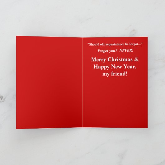 クリスマス・ポインセティア花火(カード) シーズンカード (内部)