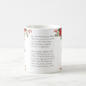 クリスマス・ポインセテ結婚ィアのカトリックの花嫁の付き添い コーヒーマグカップ (中央)