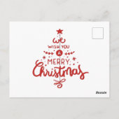 クリスマス ポストカード (裏面)