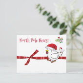 クリスマス ポストカード 北極の鶏 (スタンド正面)