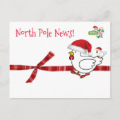 クリスマス ポストカード 北極の鶏 (正面)