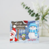 クリスマス ポストカード 北極 (スタンド正面)