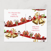 クリスマス ポストカード 北極 (裏面)