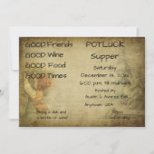 クリスマス・ポットラック・パーティーのお知らせ 招待状 (正面)