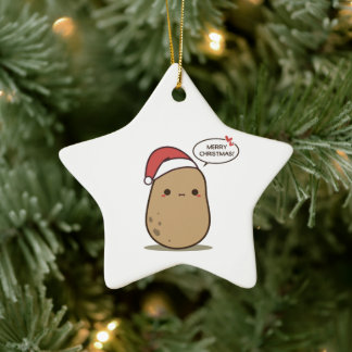 クリスマス・ポテト セラミックオーナメント