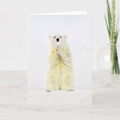 クリスマス・ポーラー・ベア カード (正面)