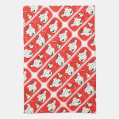 クリスマス・ポーラー・ベア キッチンタオル (縦)