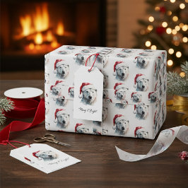 クリスマス・ポーラー・ベア サテンリボン