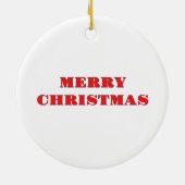 クリスマス・ポーラー・ベア セラミックオーナメント (裏面)