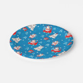 クリスマス・ポーラー・ベア ペーパープレート (アングル)