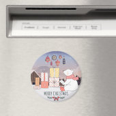 クリスマス・ポーラー・ベア マグネット (インサイチュ (食洗機))