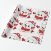クリスマス・ポーラー・ベア ラッピングペーパー (アンロールド)