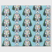 クリスマス・ポーラー・ベア ラッピングペーパー (フラット)