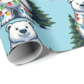 クリスマス・ポーラー・ベア ラッピングペーパー (ロールコーナー)