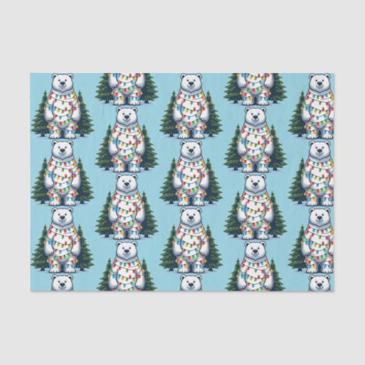 クリスマス・ポーラー・ベア 薄葉紙 (正面)