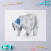 クリスマス・ポーラー・ベア 薄葉紙 (クラフト)