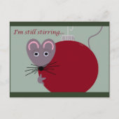 クリスマス・マウスとオーナメントはまだ動いている ポストカード (正面)