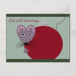 クリスマス・マウスとオーナメントはまだ動いている ポストカード