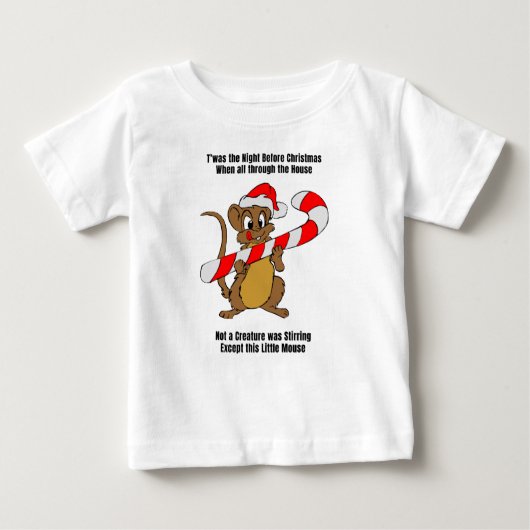 クリスマス・マウスの前の夜 ベビーTシャツ (正面)