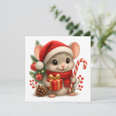 クリスマス マウス グリーティングカード (スタンド正面)