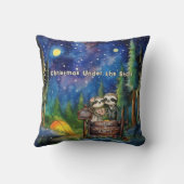 クリスマス・マウンテン・ウォータカラー新婚夫婦 クッション (裏面)