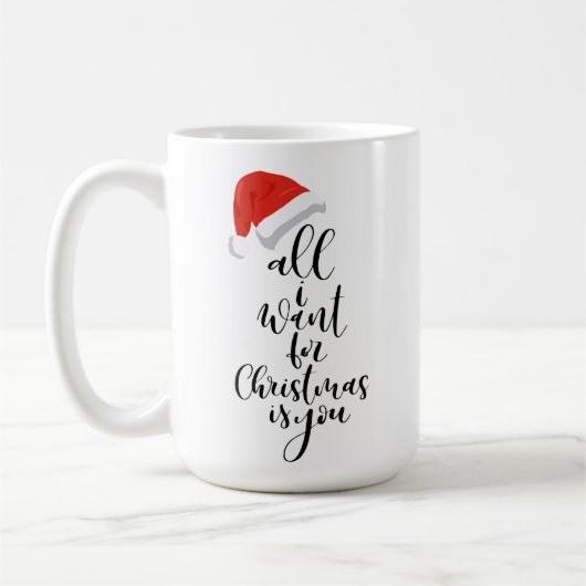 クリスマス·マグは、私がクリスマスに欲しいのは、あなたのマグだけ コーヒーマグカップ (左)