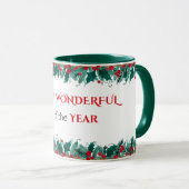 クリスマス・マグカップの最も素晴らしい時期 マグカップ (正面右)