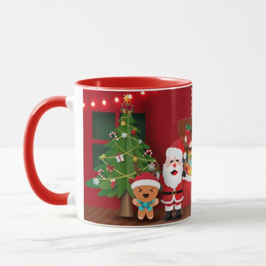 クリスマス マグカップ (左)