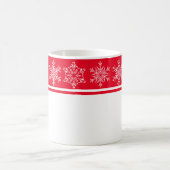 クリスマス・マグカップ・スノーフレーク コーヒーマグカップ (中央)